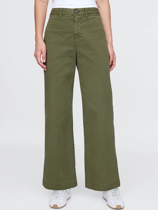 GAP Pants - GAP high rise wide leg crop 8 NWT